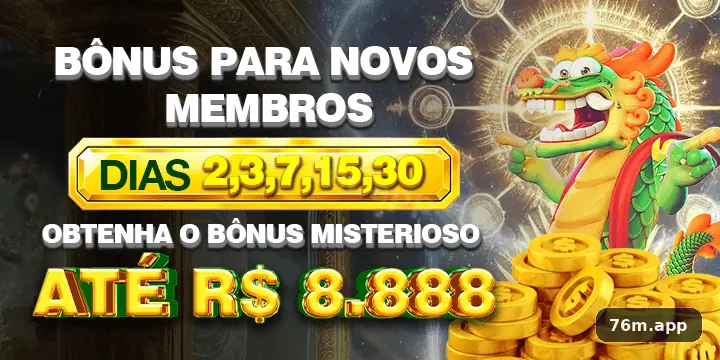 76m bônus — painel de promoções no aplicativo
