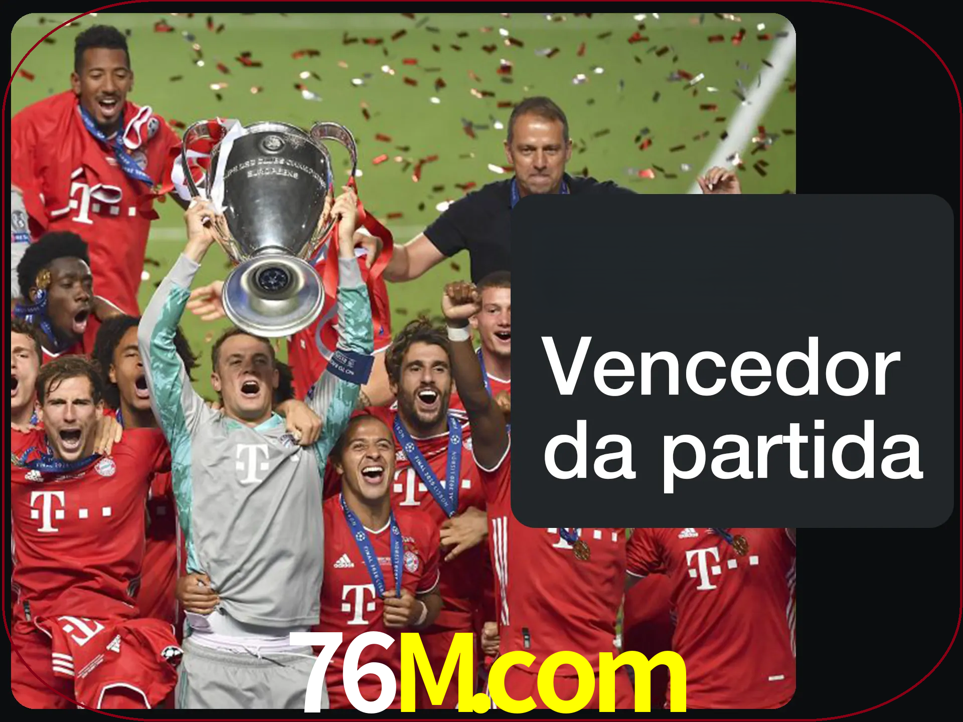 Aposte no vencedor e ganhe uma grande quantia de dinheiro.