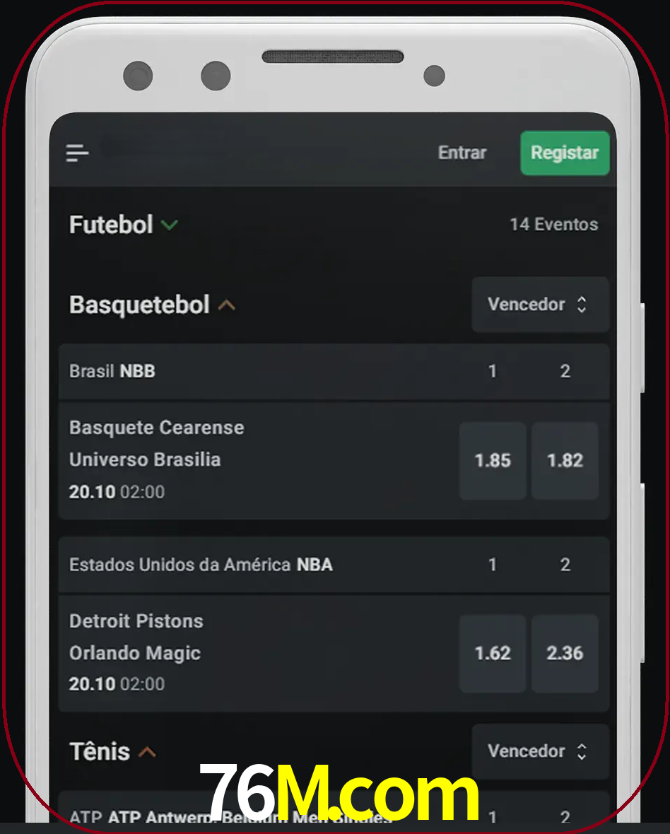 Aposte e assista aos esportes em formato ao vivo.
