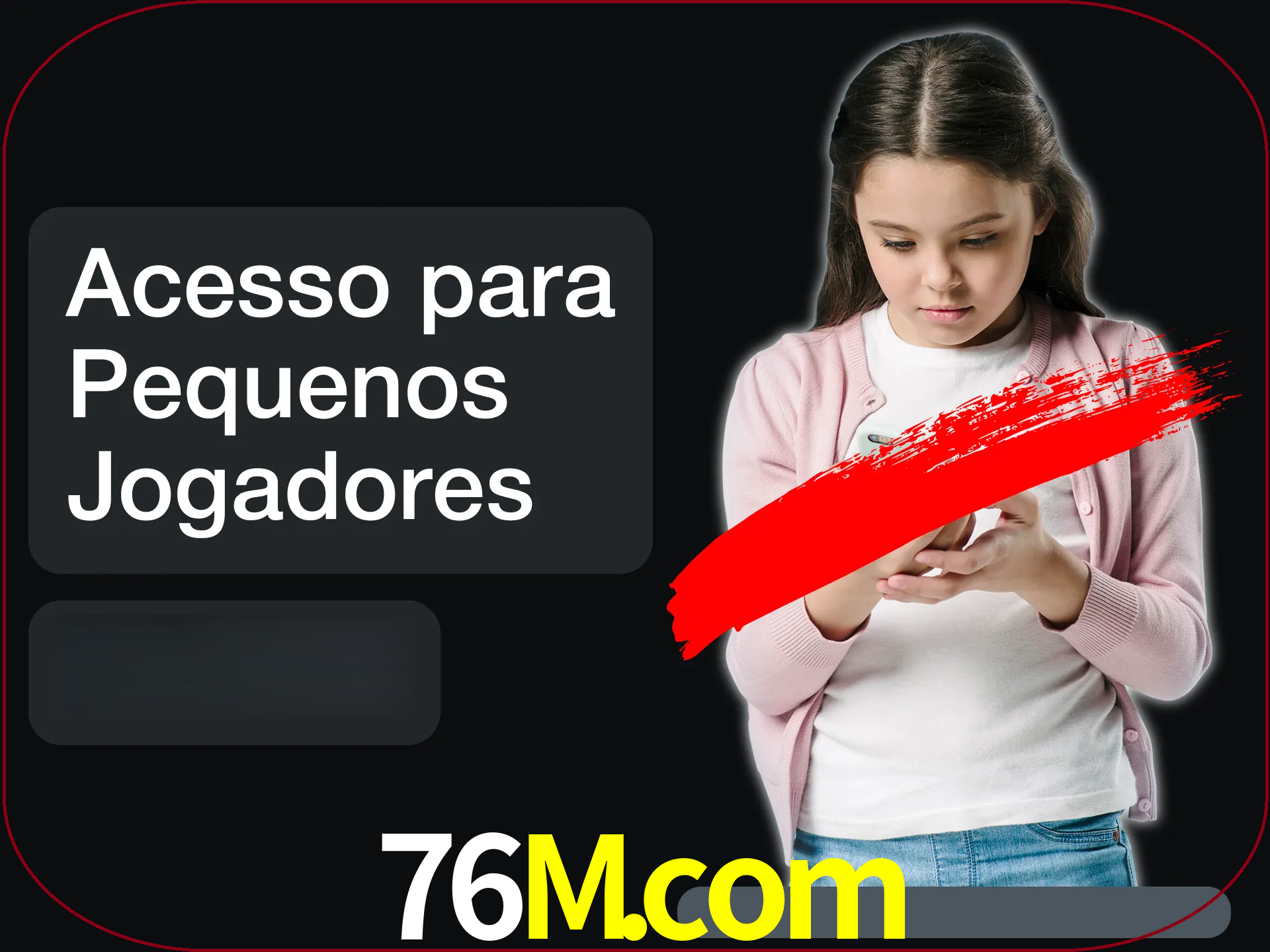 As crianças não podem jogar jogos de cassino.